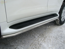 Бічні подпорожники 2008-2015 (нерж) Lexus LX570/450d 2008-2022 рр.