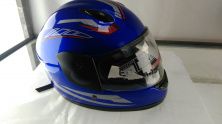 Шлем детский интеграл (mod: F2-801) (size XS, BLUE/RED 2) ST