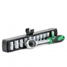 Набір головок 10 шт 1/4 з тріскачкою INTERTOOL