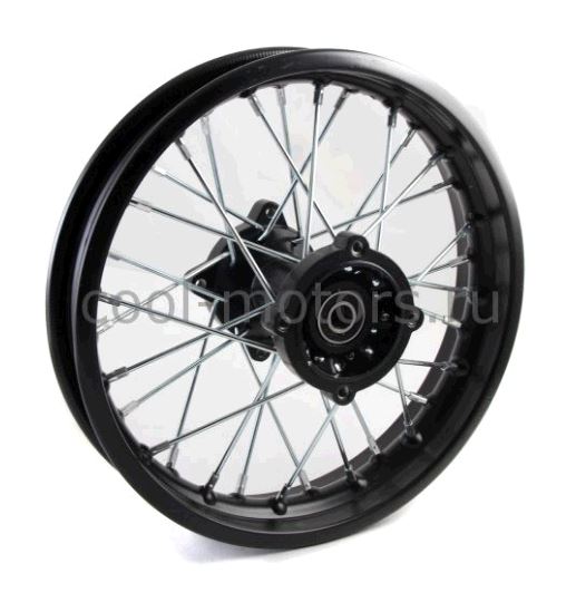 Диск колеса 1,6*12 (задній) (спицкований) PITBIKE FLD