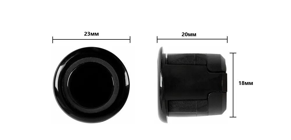 Паркувальний радар TORSSEN EMCP400 black 18mm