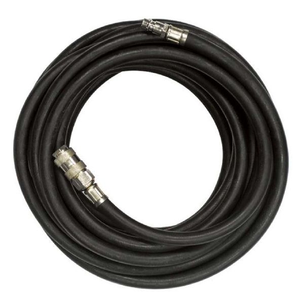 Шланг резиновый армированный воздушный до 20 атм 8 x 15 мм 10м со быстроразъемными соединениями