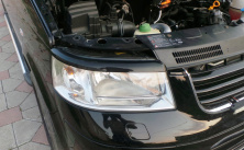 Вії для фар (2 шт, чорні) Чорний мат Volkswagen T5 Transporter 2003-2010 рр.