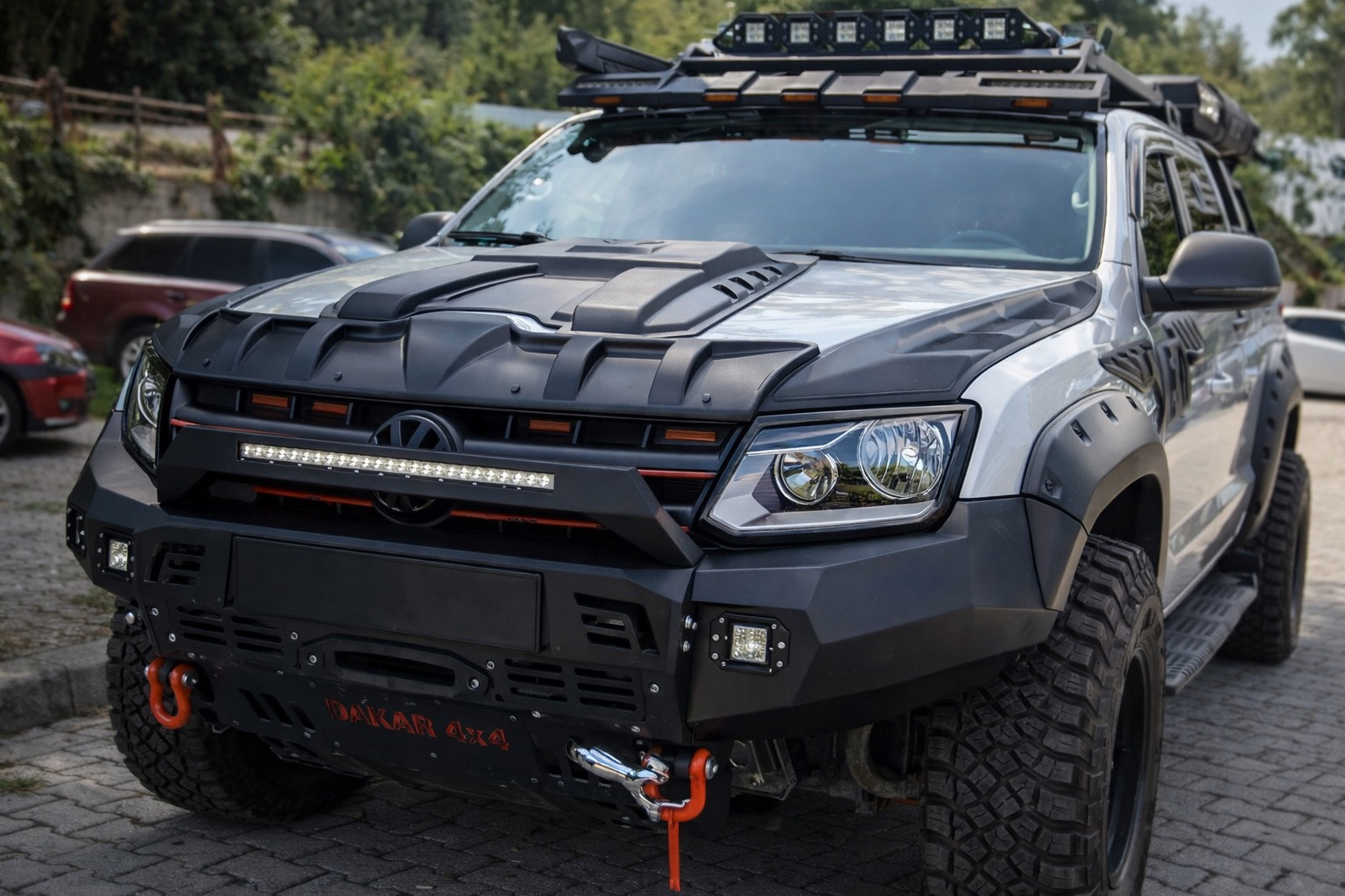 Комплект накладок на капот DRAGON (3 шт) Volkswagen Amarok 2010-2022 гг.