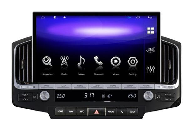 Штатна магнітола Torssen Toyota LC200 2016-2021 TOP JBL 13.3'' 6/128 +360SU