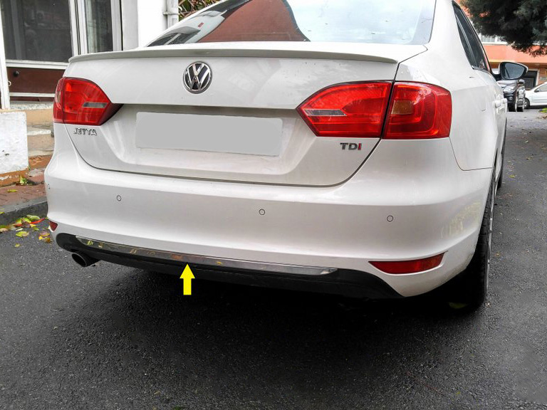 Кромка бампера 2011-2013 (нерж) Volkswagen Jetta 2011-2018 рр.