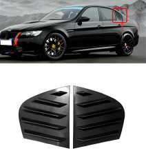 Накладки на задні вікна DPT (чорний глянець, 2шт) BMW 3 серия E90/E91 2005-2011 гг.