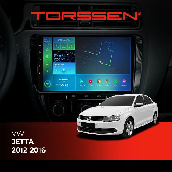 Штатна магнітола Torssen VW Jetta 12-16 F10464 4G