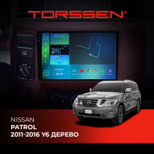 Штатна магнітола Torssen 2K Nissan Patrol 11-16 Y6 дерево F9232 4G Carplay DSP