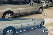 Бічні труби (2 шт., нерж.) 60 мм, коротка база Nissan NV300/Primastar 2016- рр.