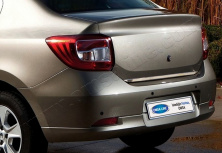 Кромка багажника 2013-2018 (нерж.) Dacia Logan II 2013-2022 рр.