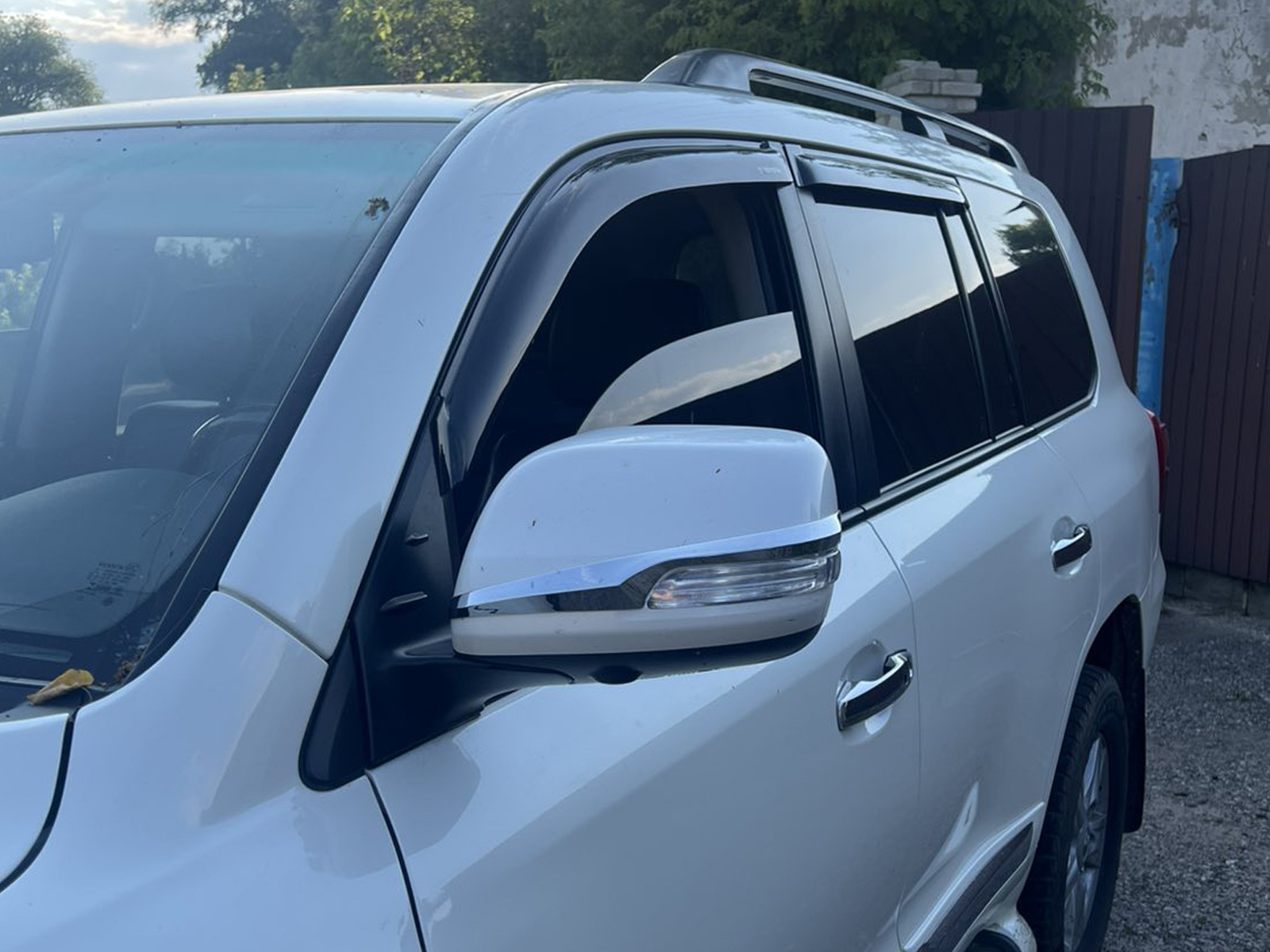 Смужки на дзеркала 2012-2021 (2 шт, хром) для Toyota Land Cruiser 200 рр