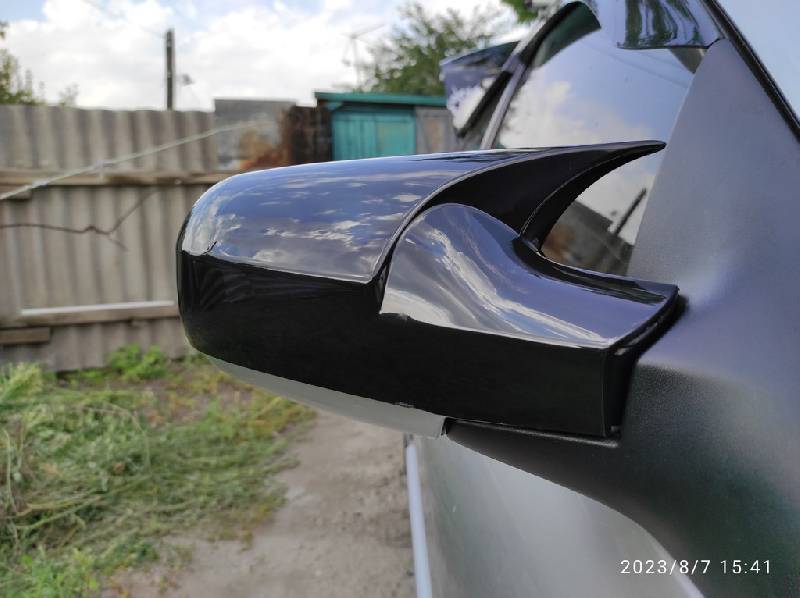 Кришки дзеркал BMW-style (2 шт) Renault Clio III 2005-2012 рр.