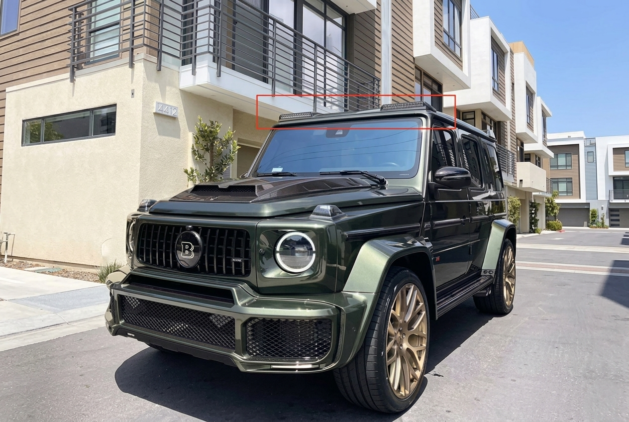 Козирок BRB-Design (Карбон) Mercedes G сlass W463 2018-2024 гг.