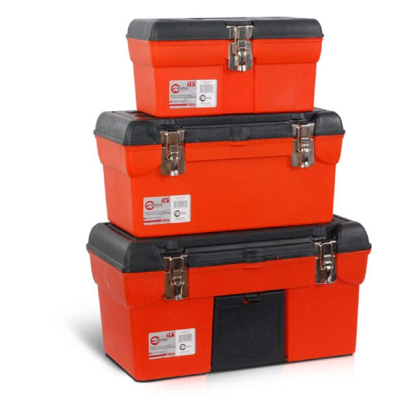 Комплект ящиков для инструментов с металлическим замком, 3 шт INTERTOOL