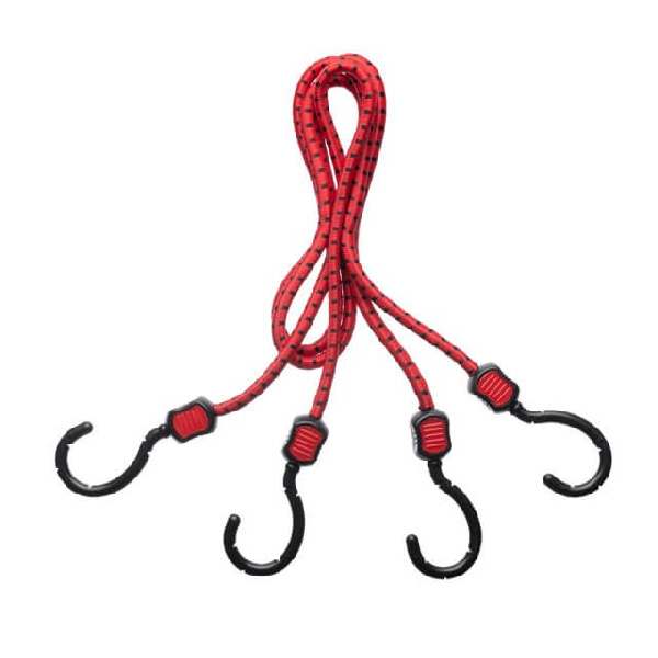 Резинки багажные, прорезиненные крюки, 2 шт, 1000 мм