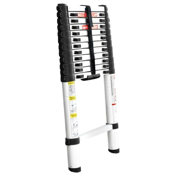 Лестница из алюминия, телескопическая 12 сход., 3,78м
