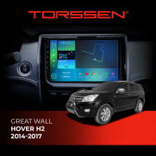 Штатна магнітола Torssen Great Wall Hover H2 2014-2017 F96128 4G Carplay DSP