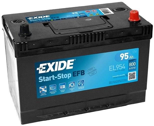 Акумулятор 95Ah-12v Exide EFB (306х173х222), R, EN800 Азія
