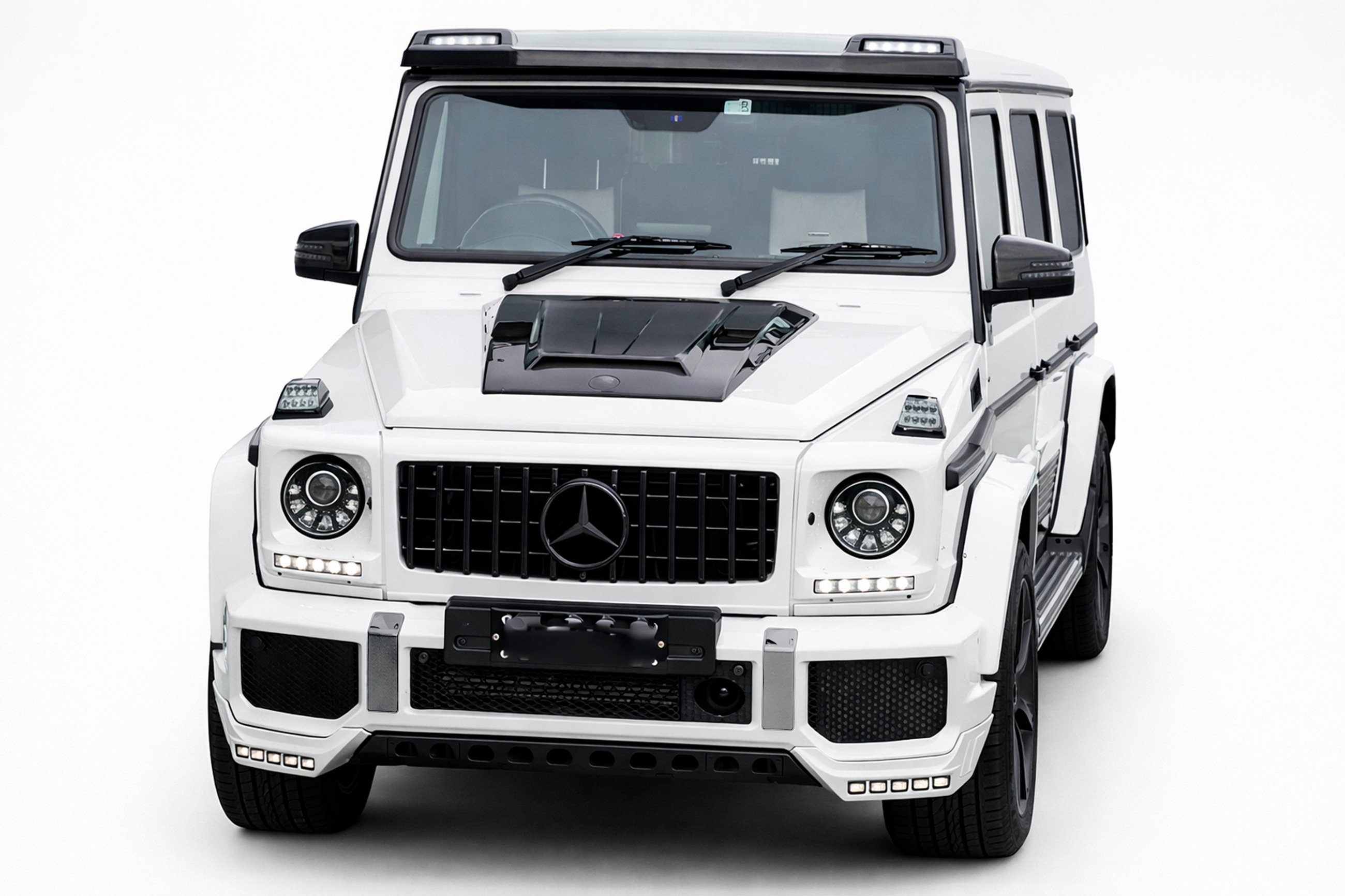 Накладка на капот BRBS (для 2004-2018, Карбон) Mercedes G сlass W463 1990-2018 гг.