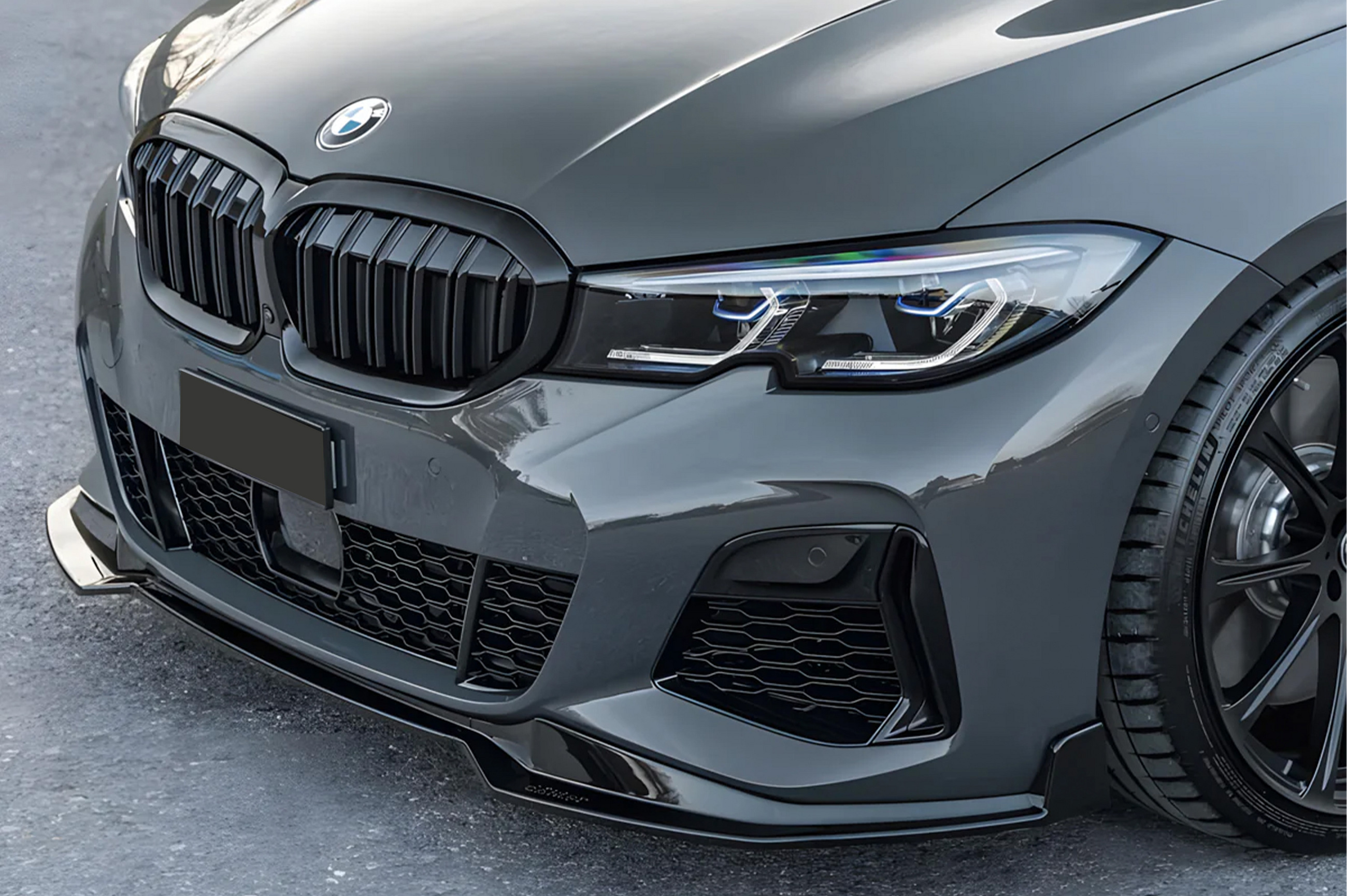 Бокові решітки бампера (для M-Sport 2018-2022, ABS) BMW 3 серия G20/G21 2018- гг.