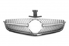 Передня решітка Diamond Silver (для C63) 2007-2011 для Mercedes C-class W204 рр