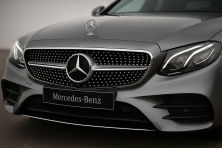 Передня решітка Diamond Silver (для Avantgarde/AMG-Line/E43 AMG/E53 AMG 2016-2020) З місцем під камеру для Mercedes E-class W213 рр