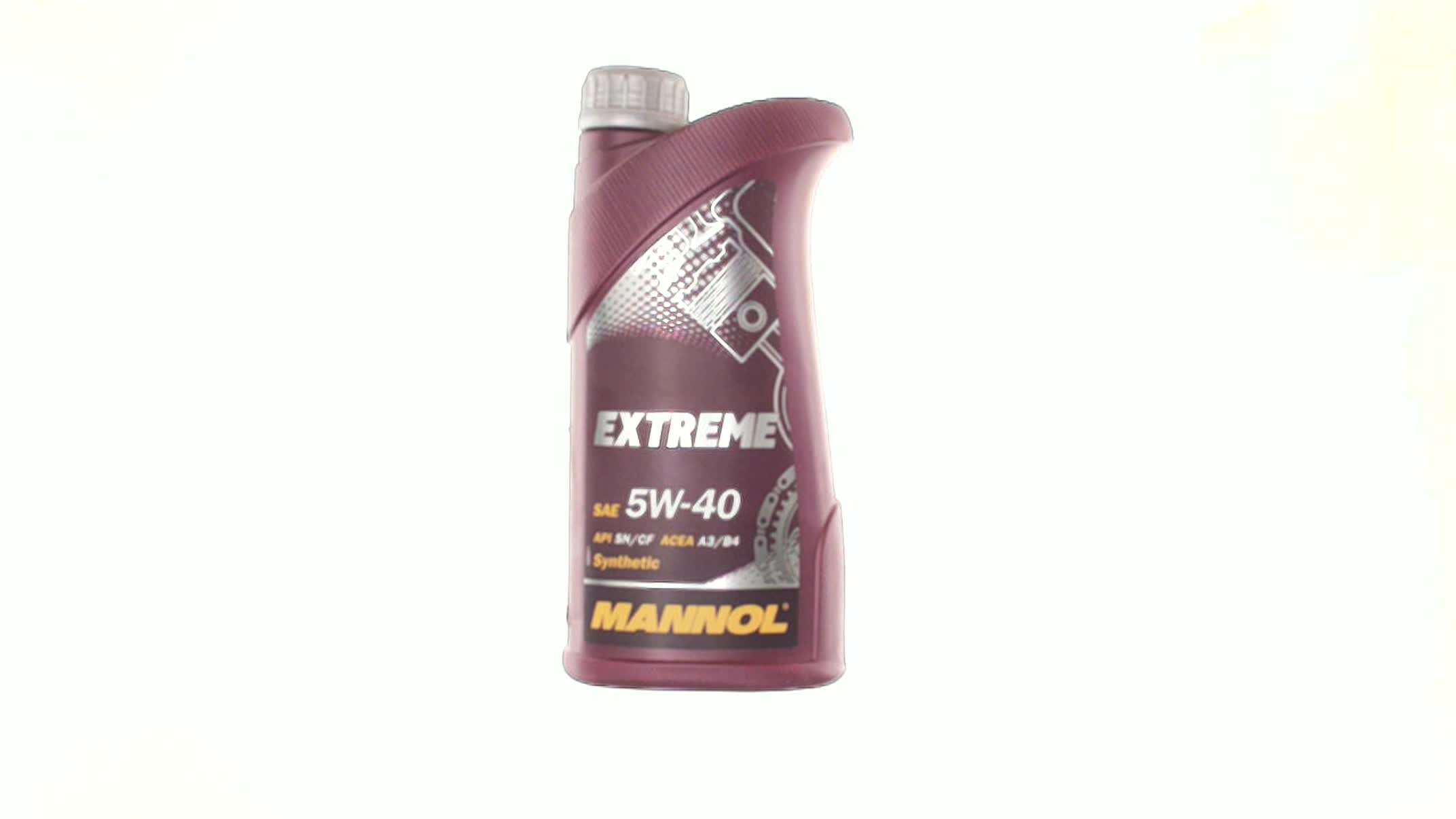 Масло 4T, 1л (SAE 5W-40, синтетика, Extreme 5W-40 API SN/CF) MANNOL