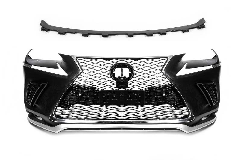 Бампер з решіткою в рестайлінг дизайні Lexus NX 2014-2021 рр.