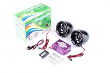 Аудиосистема (3, черные, сигн., МР3/FM/MicroSD/USB, ПДУ, разъем ППДУ 3.5mm) ZUNA