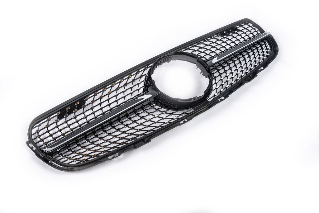 Передня решітка Diamond Black (2015-2019) Без місця під камеру для Mercedes GLC X253 рр