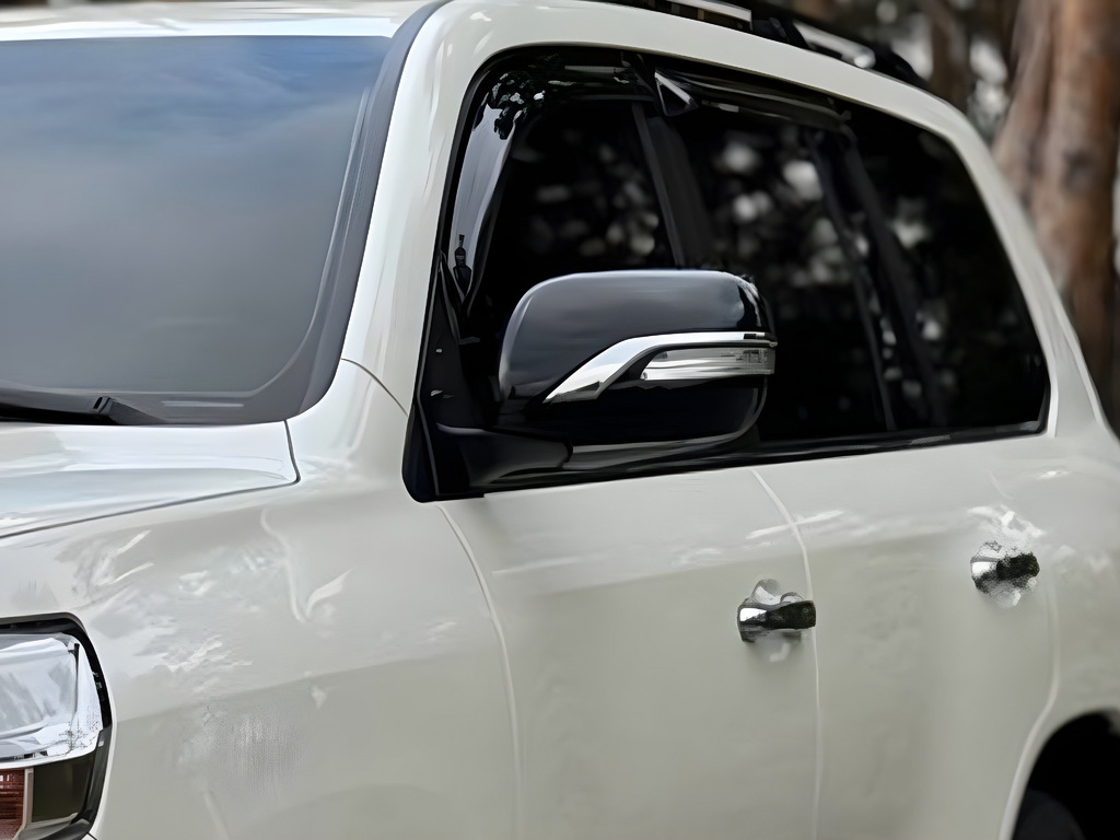 Кришки дзеркал (з повторювачем, стиль 2016) Білий колір для Toyota Land Cruiser 200 2007-2021 рр