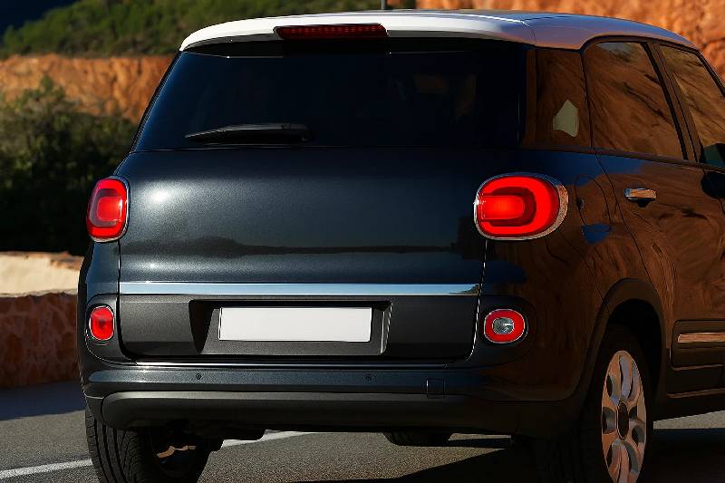 Кромка багажника (нерж.) OmsaLine - Італійська нержавійка Fiat 500/500L 2013-2022 рр.