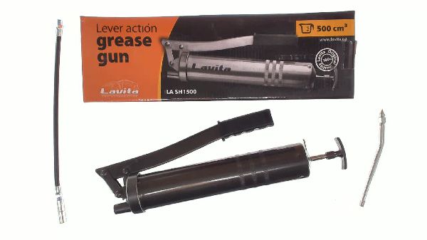Шприц для смазки шарнирно- плунжерный (500ml) (две насадки) (евротуб) LVT