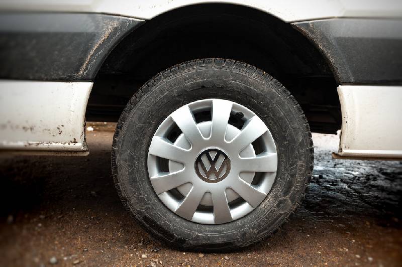 Ковпаки сірі ABS (1-катковий, 4 шт) Volkswagen Crafter 2006-2016 рр.
