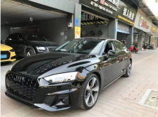 Решітки протитуманних фар з туманкою RS-Style (Для S-Line, 2020-2025, 2 шт, Чорний) Audi A5 2016-2025 гг.