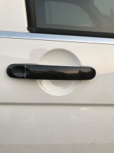 Накладки на ручки (натуральний карбон) 4 ручки Volkswagen Touran 2003-2010 рр.
