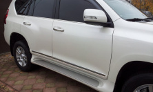 Молдинг дверей (дизайн 2013-2017) Чорний колір для Toyota Land Cruiser Prado 150 рр