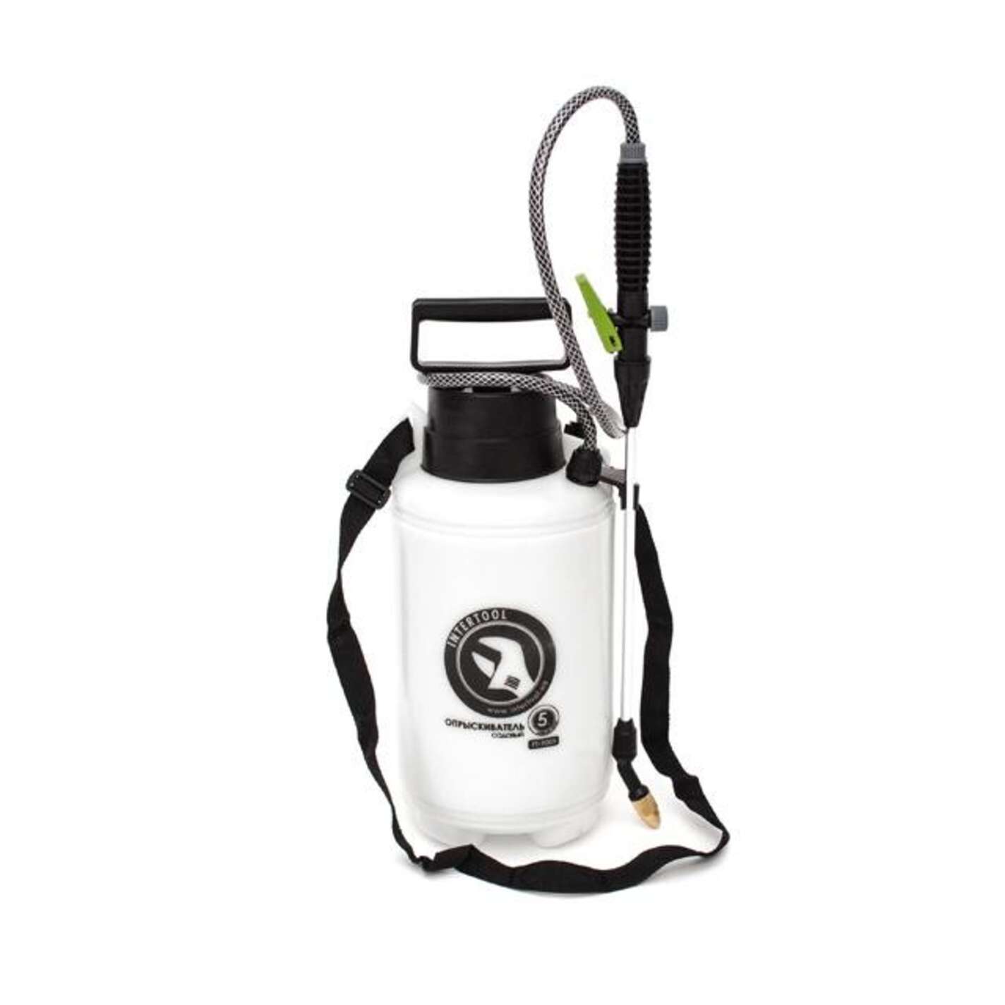 Опрыскиватель 5 л., 2 сопла латунь+пластик INTERTOOL