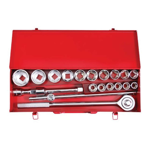 Набор инструмента 3/4, 20 ед (гол. 19-50 мм) металлический кейс INTERTOOL