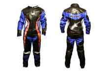 Комбінезон шкірозамінник (size:XXXL, чорно-синій) ALPINESTARS