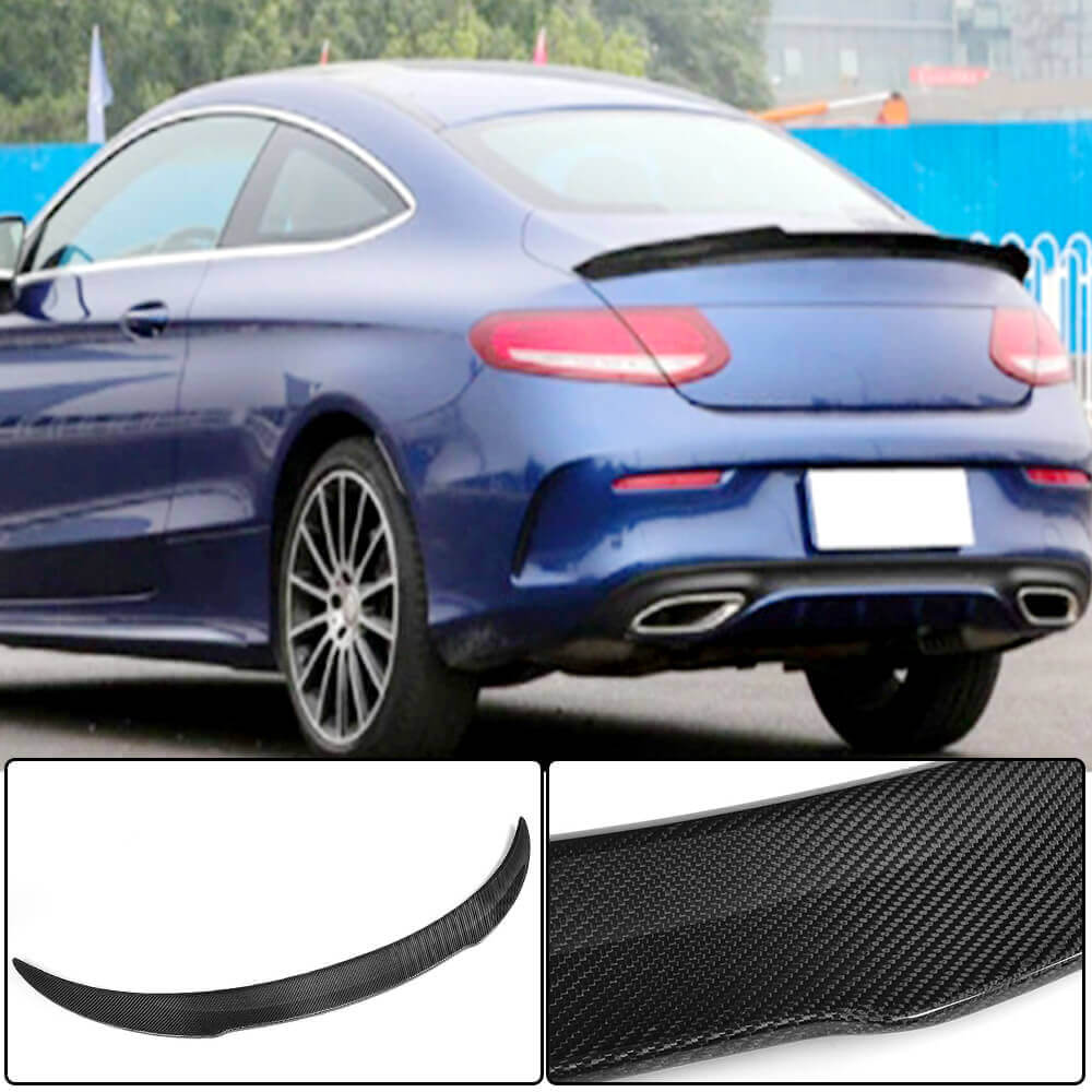 Cпойлер V9 (для купе 2015-2019, Карбон) Mercedes C-сlass W205 2014-2021 гг.