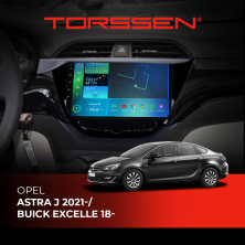 Штатна магнітола Torssen Opel Astra J 2021-/Buick Excelle 18- FL9 4+64Gb 4G Carplay DSP