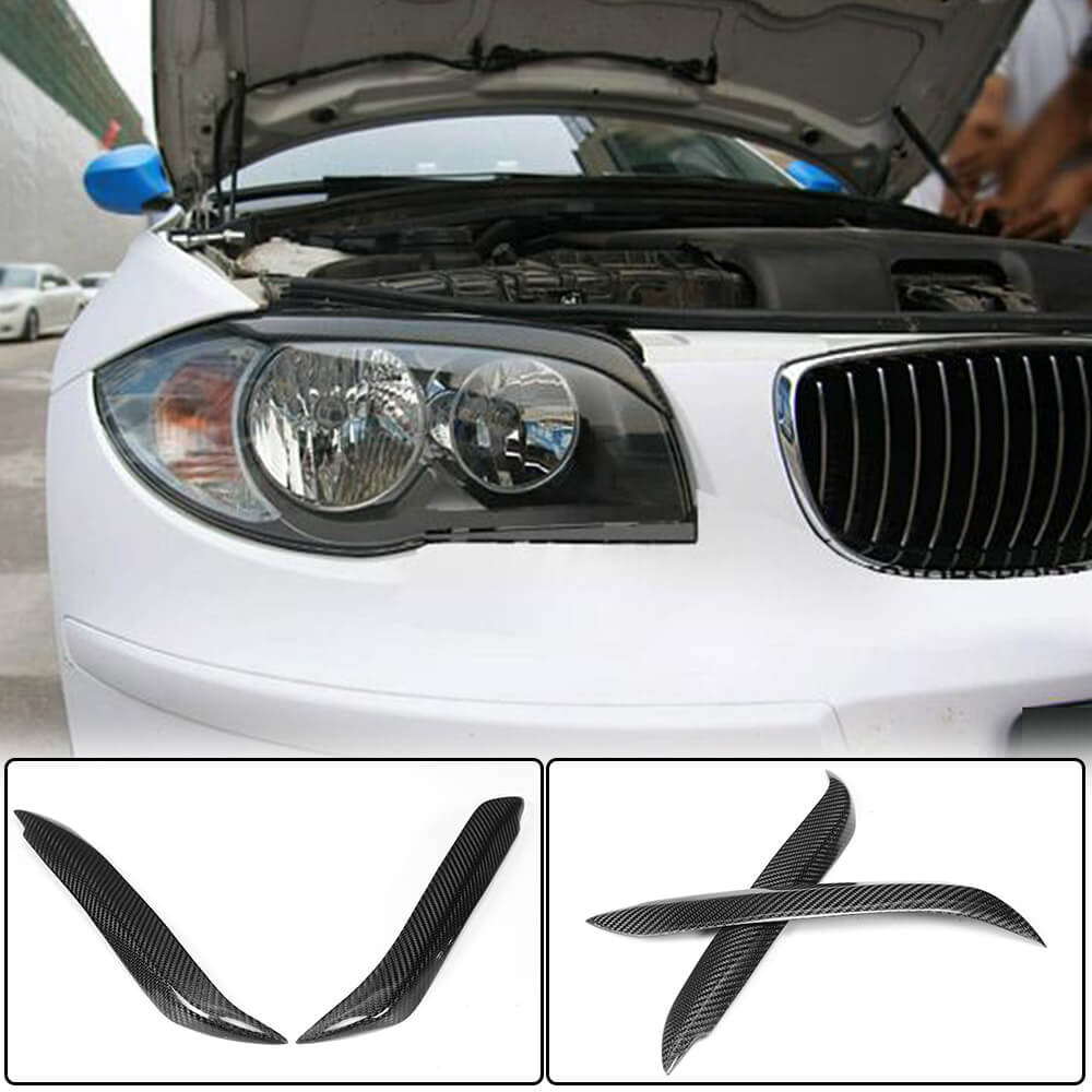 Вії на фари (Карбон) BMW 1 серия E81/E82/E87/E88 2004-2011 гг.