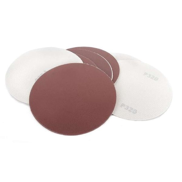 Круг наждачный самоклеящийся 125 мм, бумага класс С, плотность 120 г/м2, К320, уп. 10 ед.