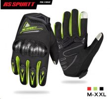 Перчатки RS SPURTT (mod:06, size:M, черно-зеленые)