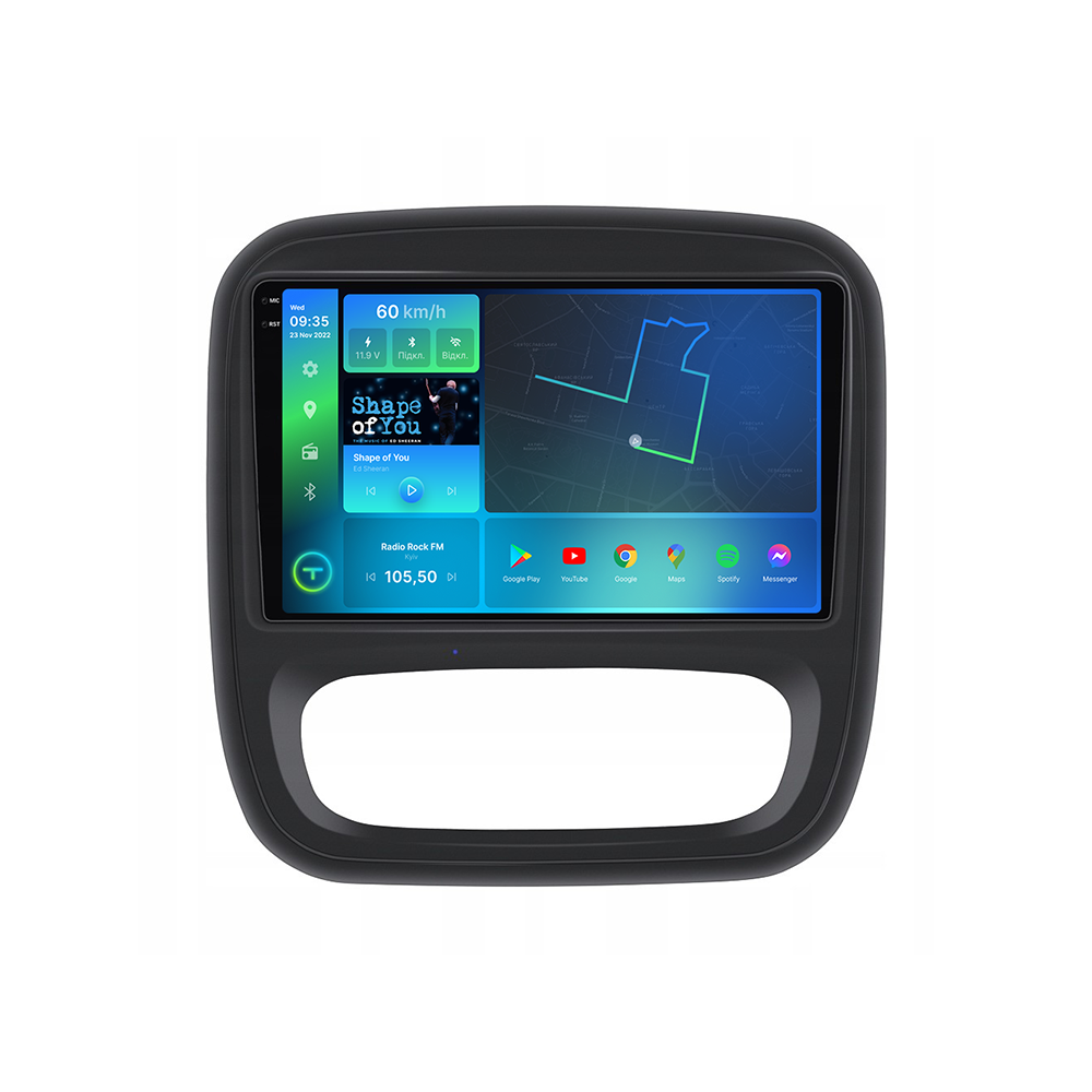 Штатна магнітола Torssen 2K Renault Trafic 2014+ FL9 4+64Gb 4G Carplay DSP