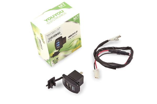 Разъем USB 5V 3,1А (врезной, прямоугольный) (2 порта) YOUYOU