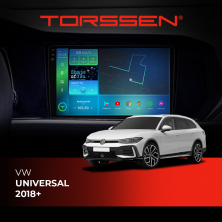 Штатна магнітола Torssen 2K VW Universal 18+ F9432 4G Carplay DSP