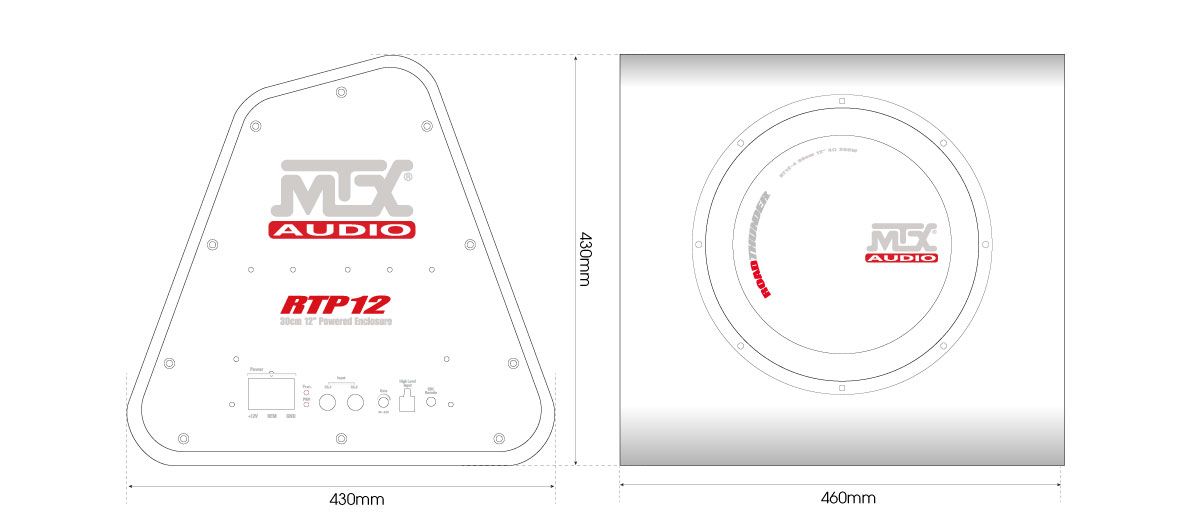 Активний сабвуфер MTX RTP12